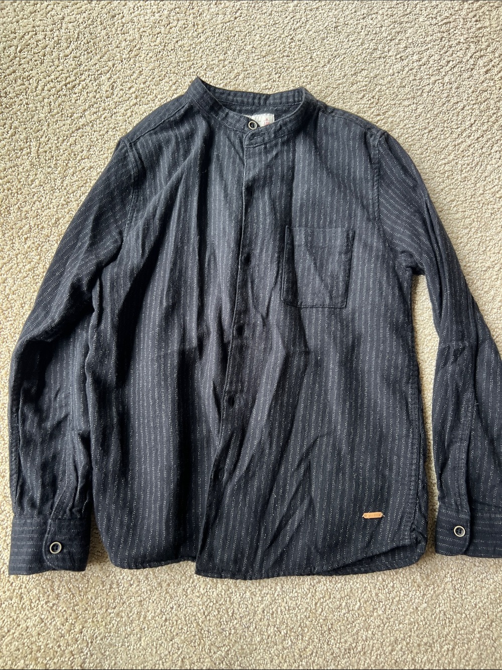 Boys pin stripped shirt
